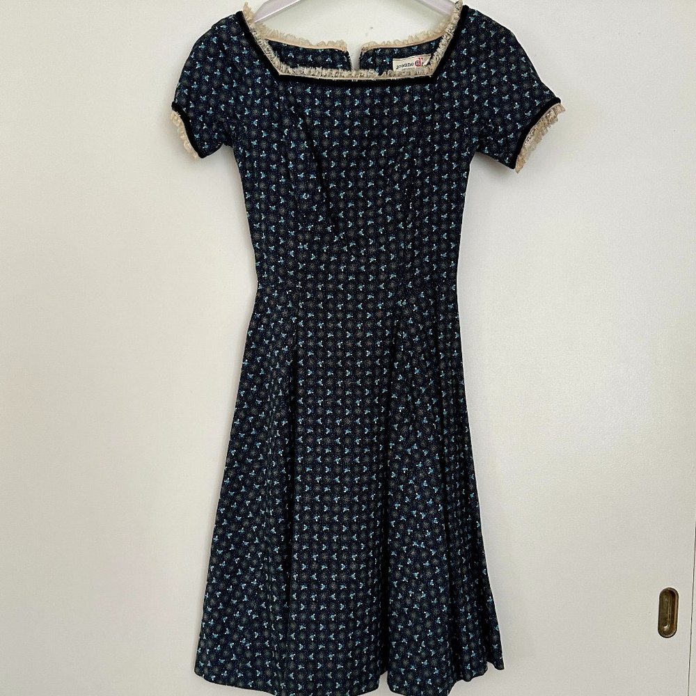 1950's Jeanne D'arc Day Dress, Rare!